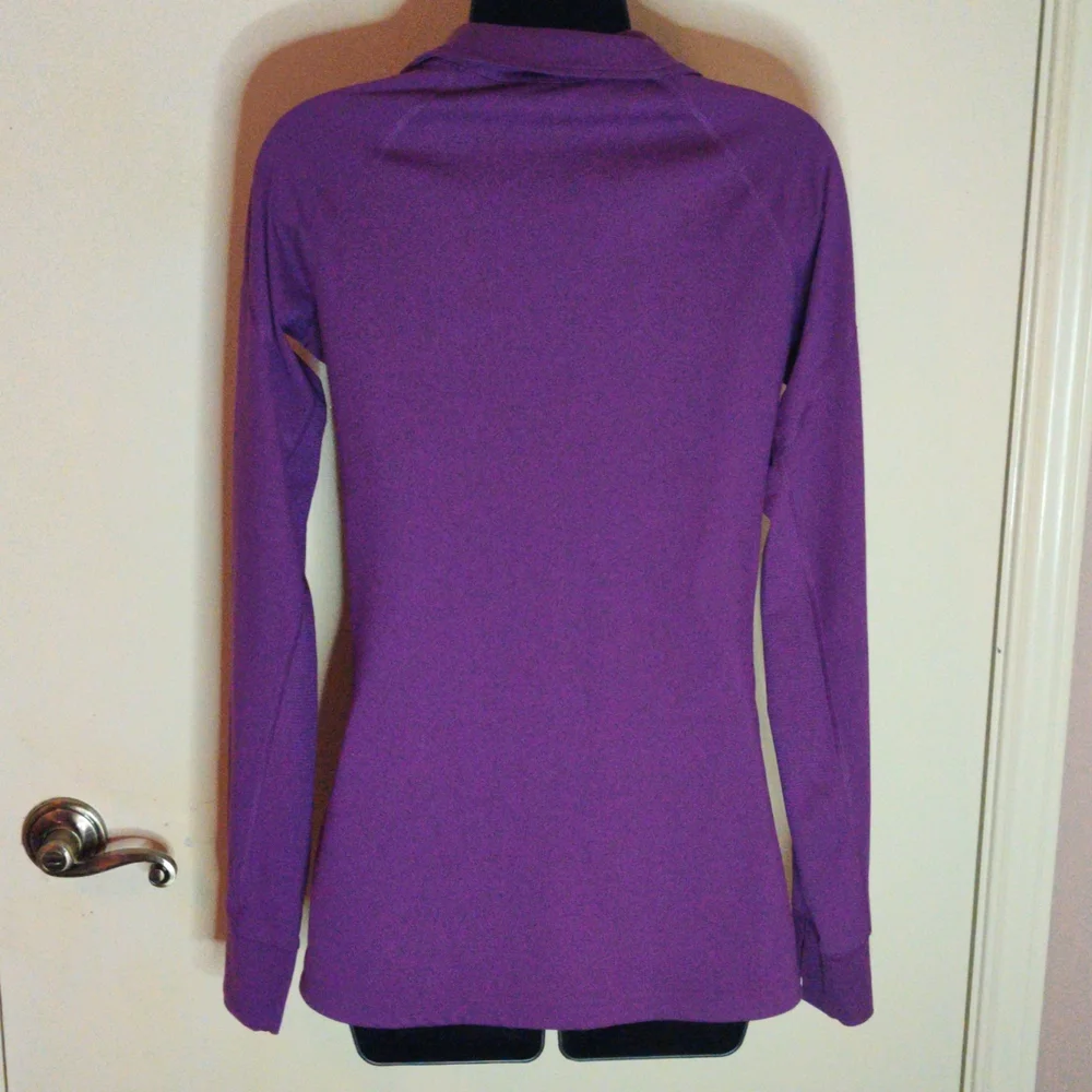 Adidas Climate Pullover Jacket Size S 8-10 Color Grape - Picture 2 of 6